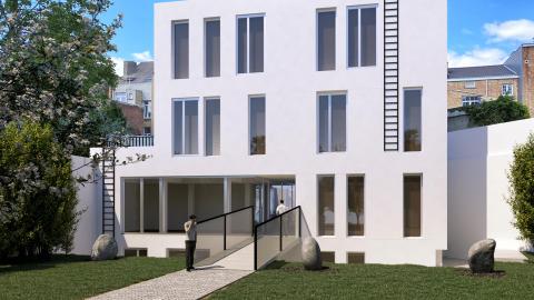 Achterzijde gebouw
